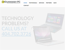 Tablet Screenshot of dunwoodypc.com